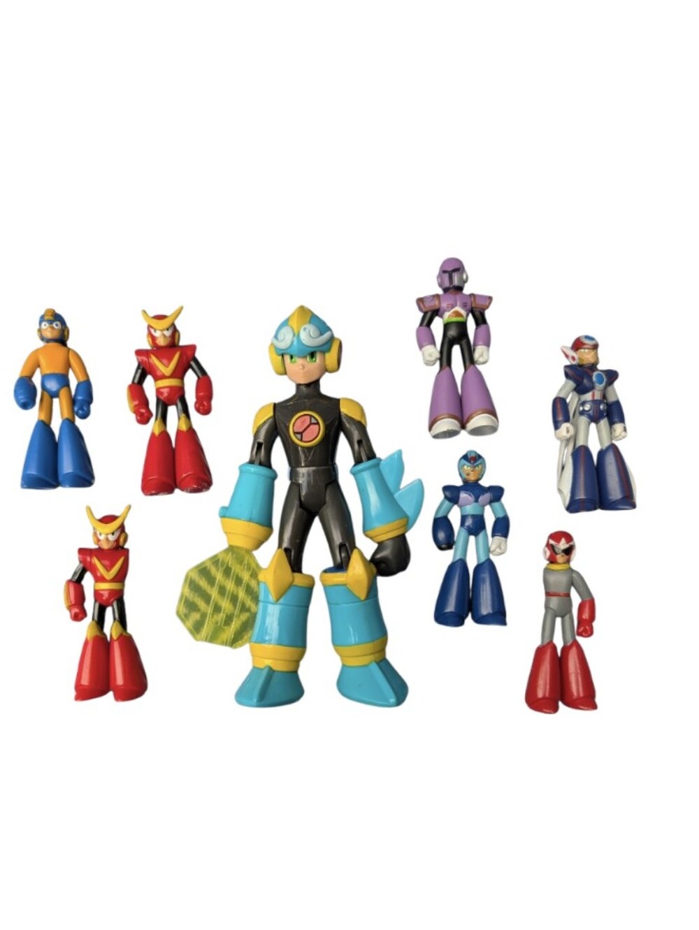 Mega Man Lot - 8 Mega Man Action Figures